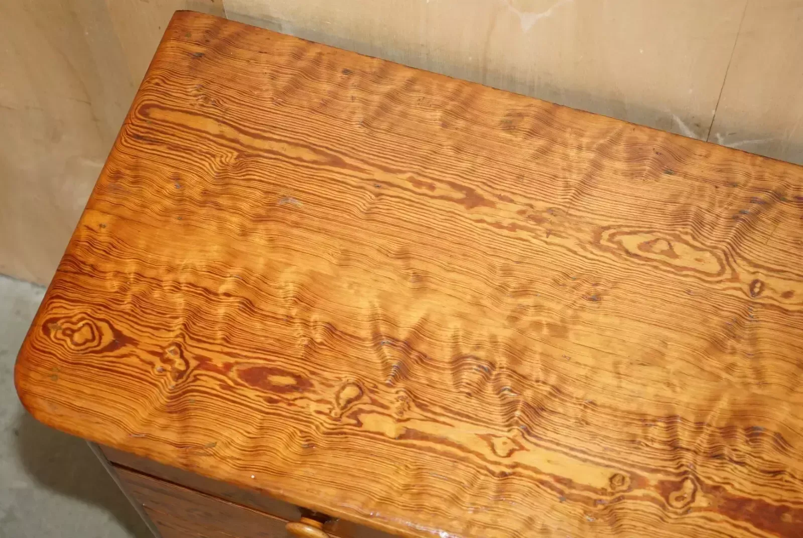 photo for sale Very Large Antique Victorian Circa 1880 Farm House Pitch Pine Chest Of Drawers