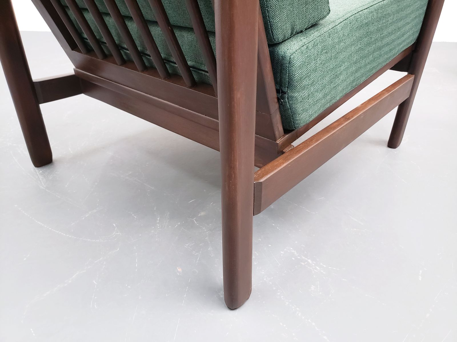 1960's Mid Century Lounger By Baczyk In Greentweed photo for sale