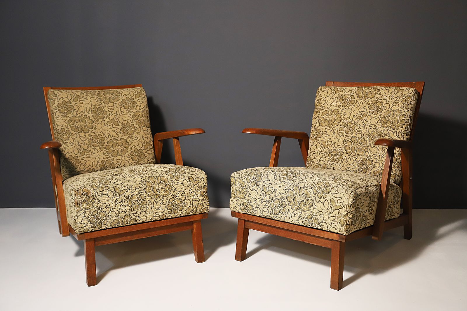 Pair Of Mid Century Armchairs, Czechoslovakia, Circa 1940´S