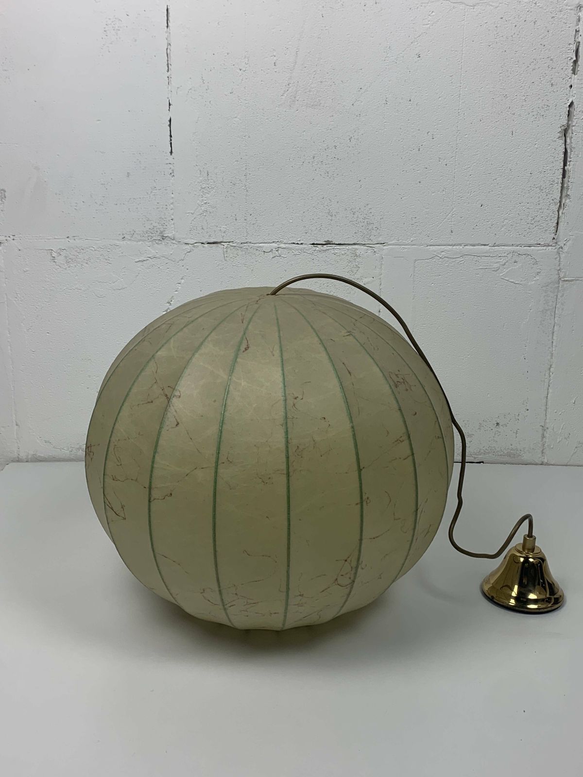 563.0 Mid Century Space Age Cocoon Hanging Pendant Lamp In The Style Of Achille Castiglioni, 1960s photo