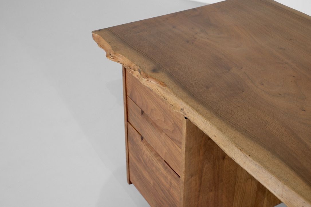 Furniture Desk " Conoid " By George Nakashima, USA 1970s photo