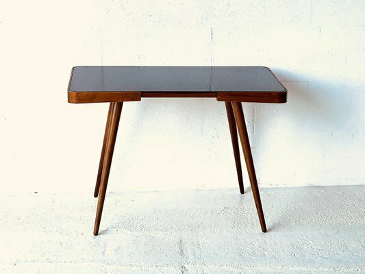 photo buy Vintage Coffee Table With Opaxite Glass From Interiér Praha, 1960