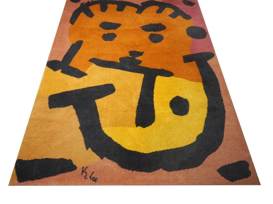After Paul Klee Musiker Vintage Scandinavian Modern Rug photo vintage