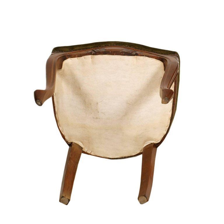 Early 20th Century Set Of Six Louis Philippe Chairs Hand Carved Blond Walnut photo 2202.24