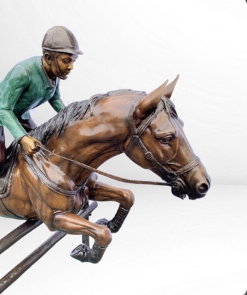 Bronze Horse And Jockey photo furniture