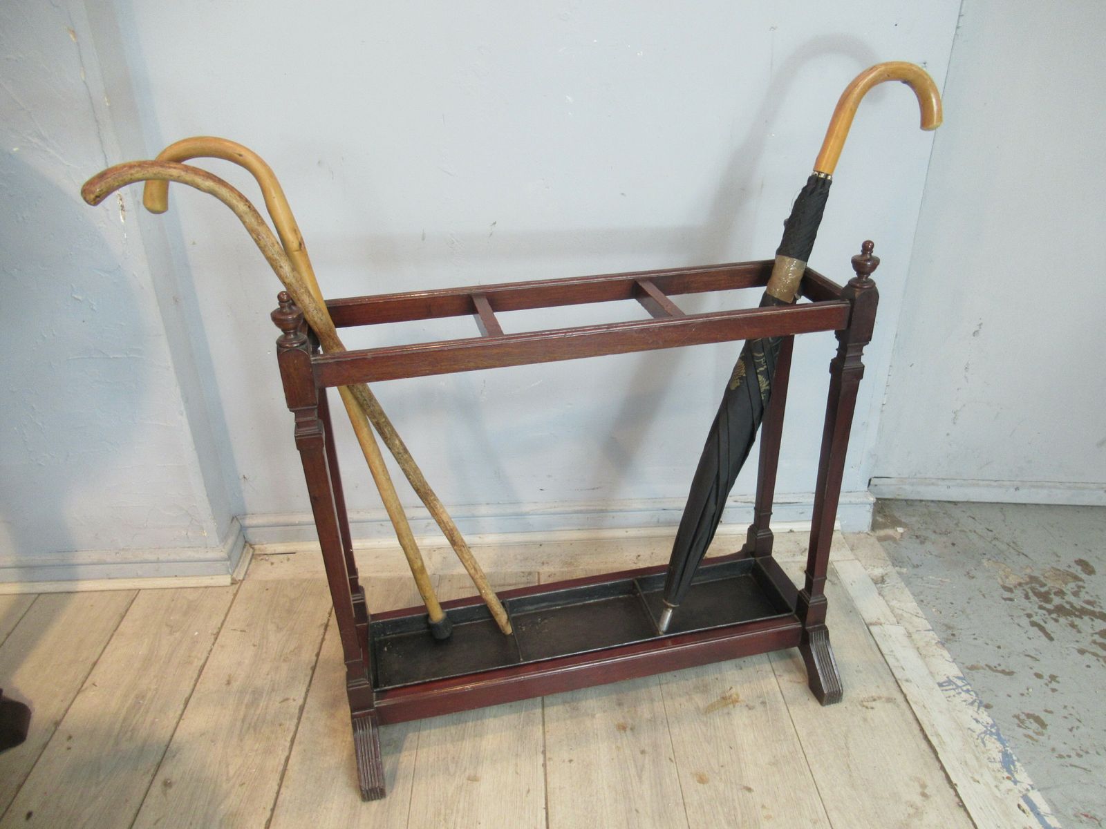photo furniture Late Victorian Mahogany  Walking Stick Stand