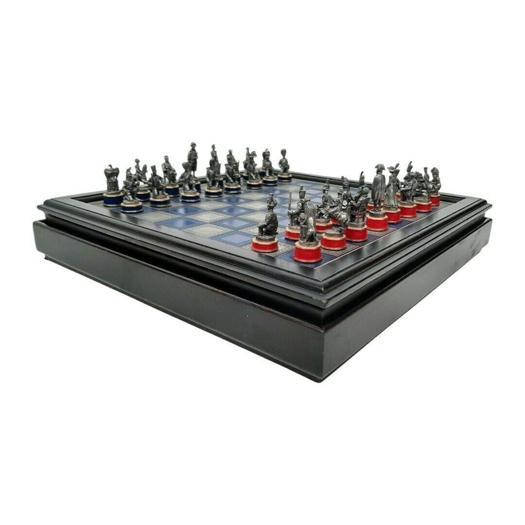 Franklin Mint   Chess Set   Battle Of Waterloo   Tin Pieces   Limited Edition photo for sale