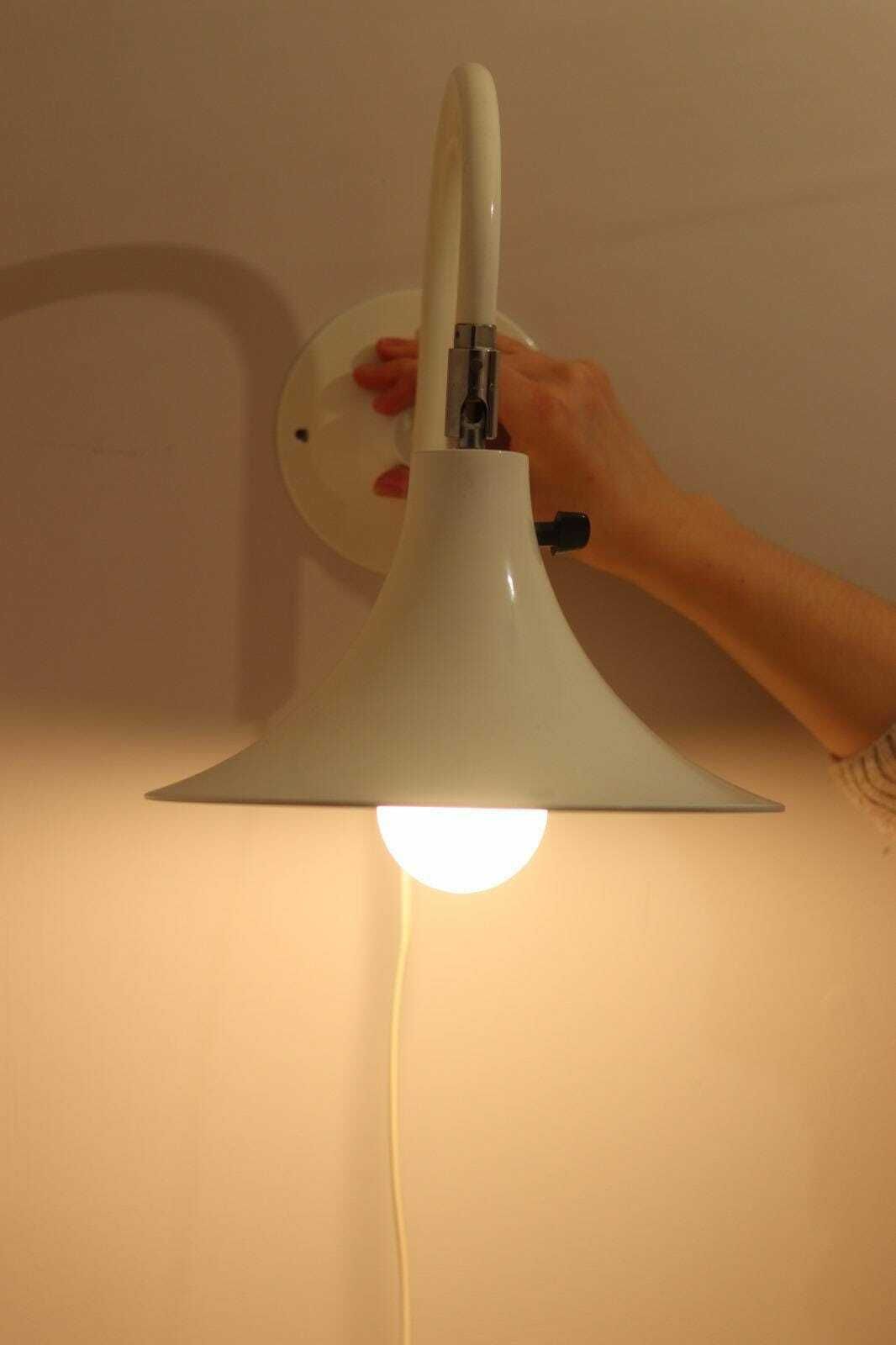 1960's Pair Of Statement Trump Shape Lights In Brass, Designed By Börje Claes For Norlett Elit. photo 150.0