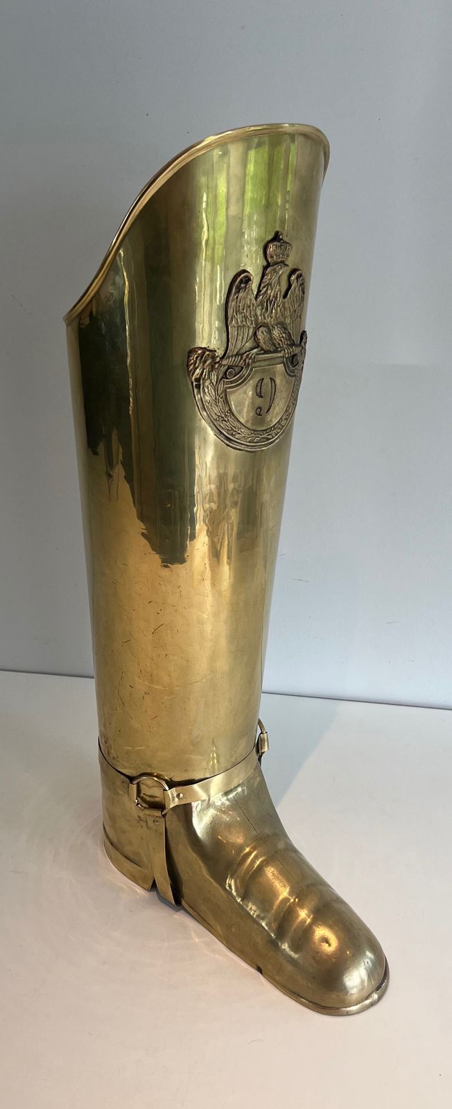 Brass Boot Shaped Umbrella Stand