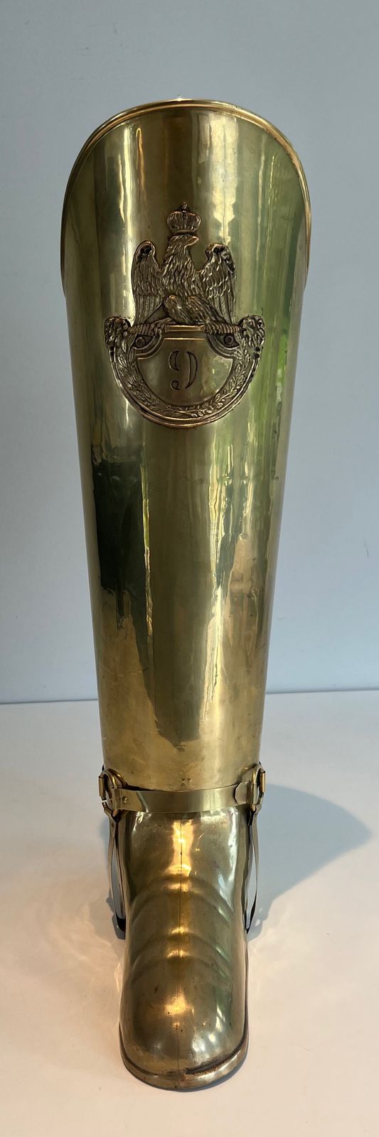 Brass Boot Shaped Umbrella Stand photo for sale