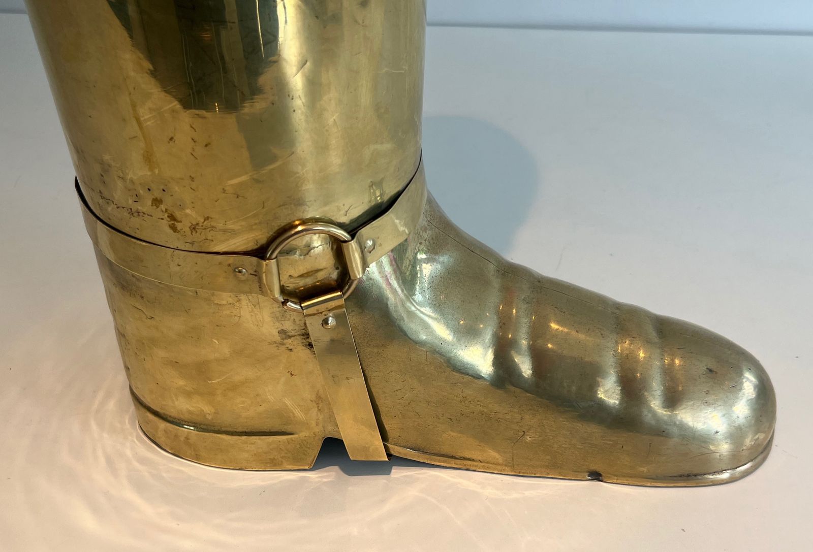 Home Decor Brass Boot Shaped Umbrella Stand photo