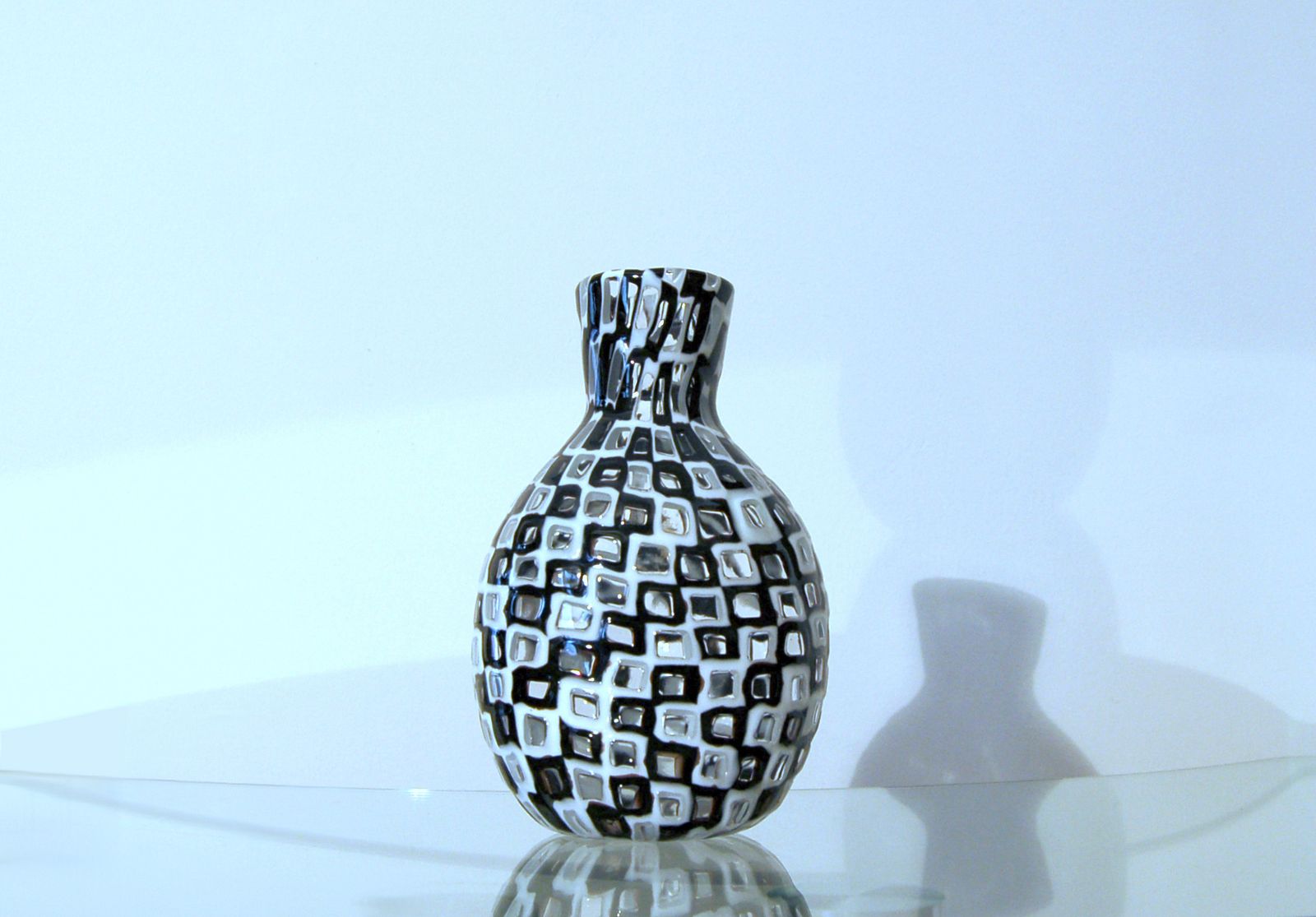 Venini   Vase By Tobia Scarpa Mod. Occhi   Murano Art Glass '60