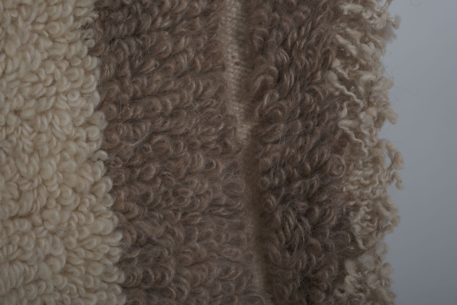 Vintage Angora Wool Turkish Shaggy Rug 3'3'' X 4'5'' photo for sale