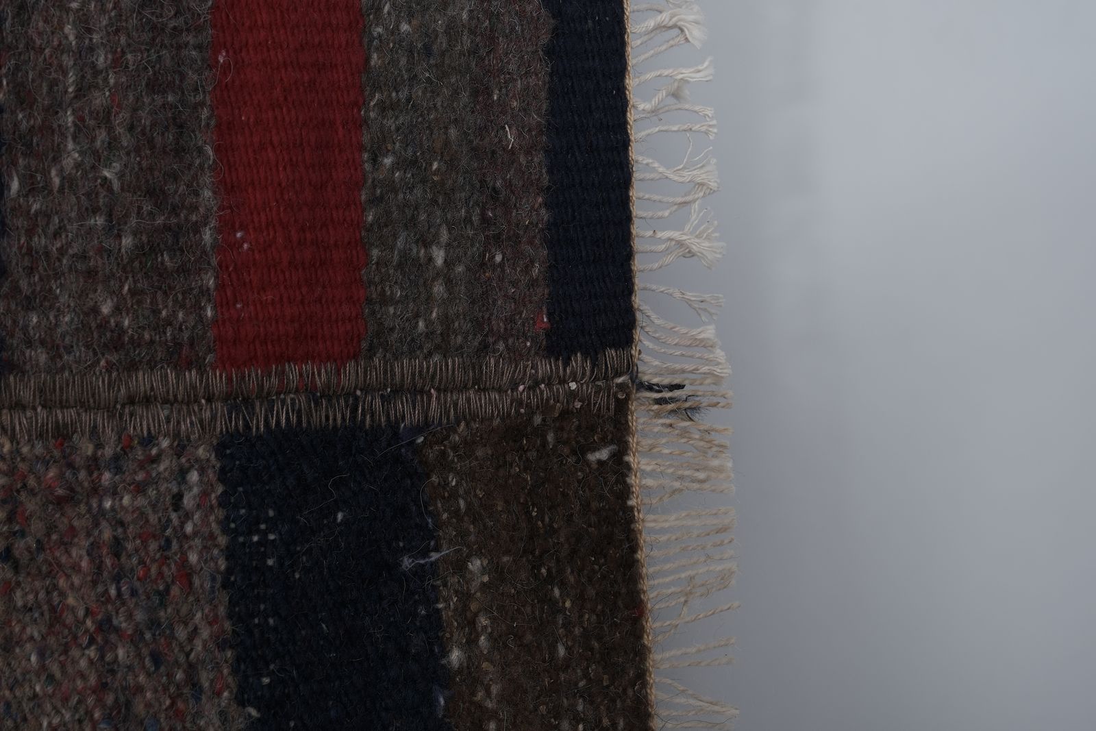 Made Of Natural Wool 20th Century Kilim Rug 8'8'' X 9' photo for sale