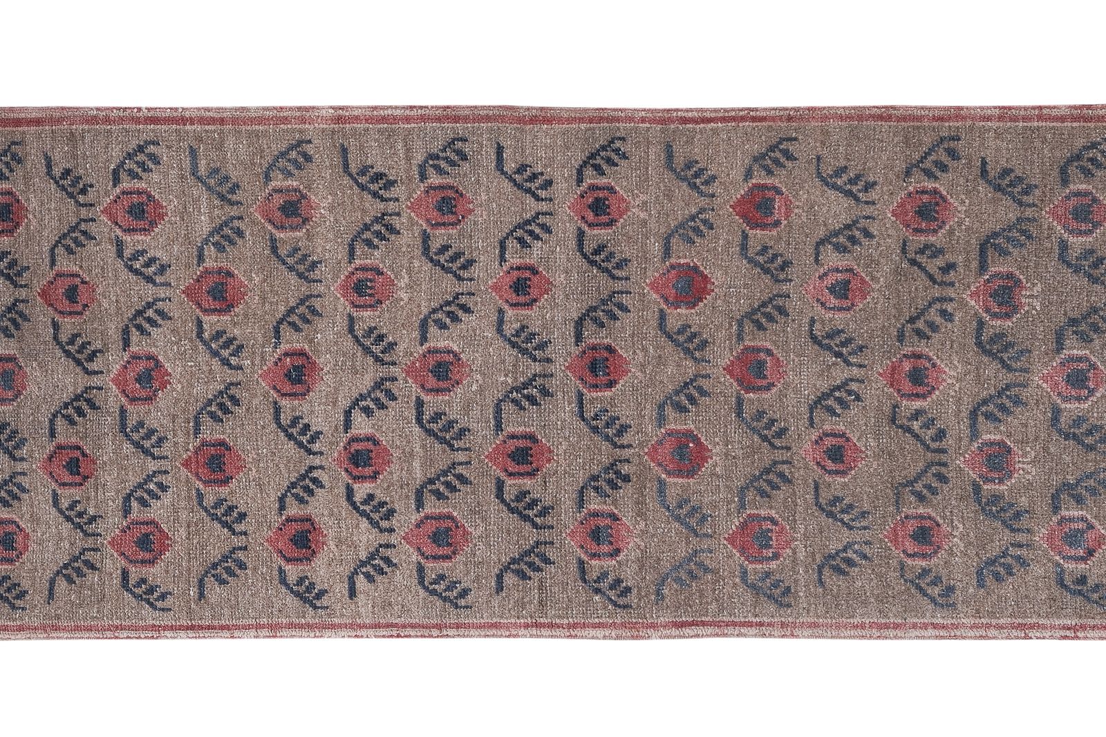Hand Knotted Turkish Runner Rug 2'7'' X 6' photo vintage
