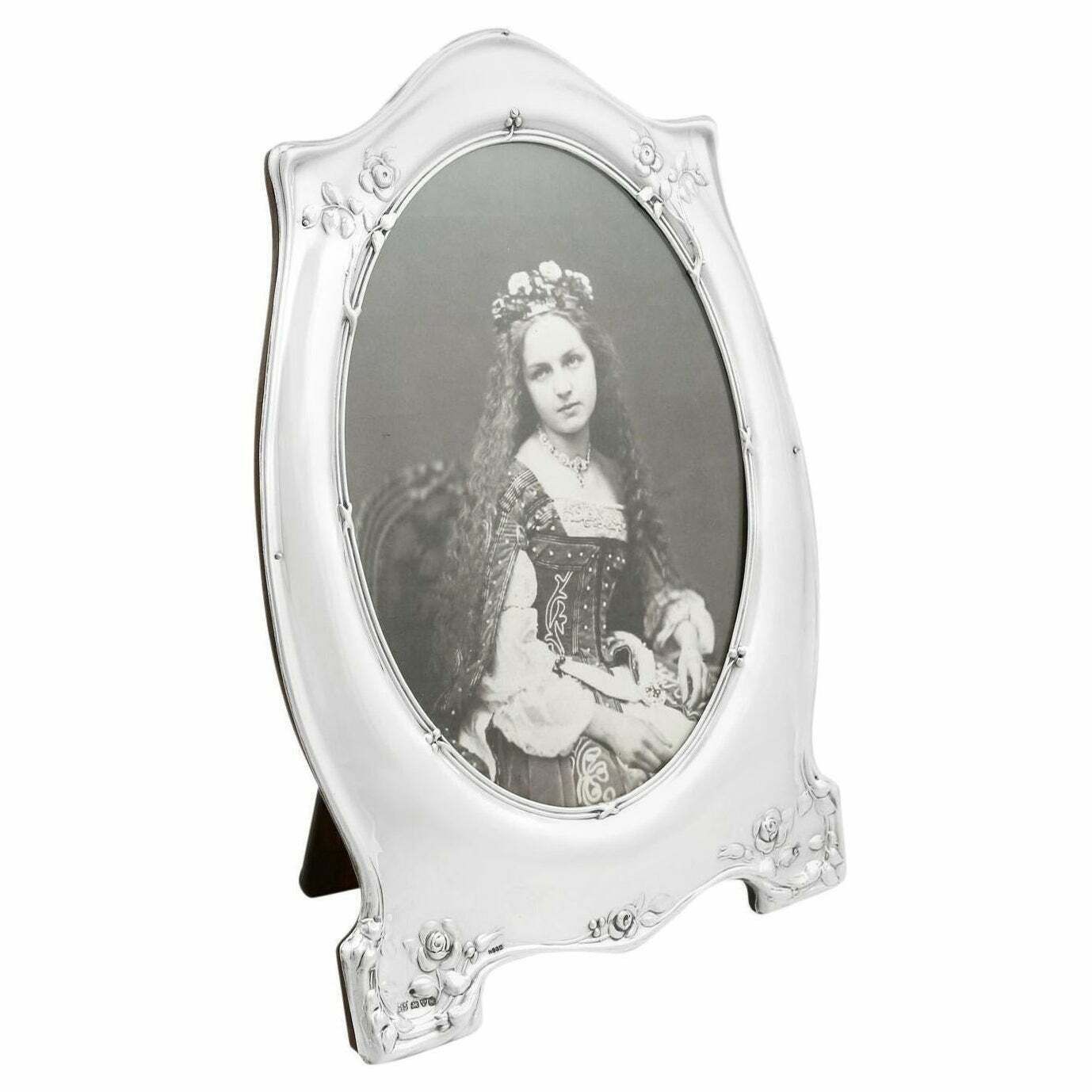 Antique 1910 Sterling Silver Photograph Frame By W J Myatt & Co