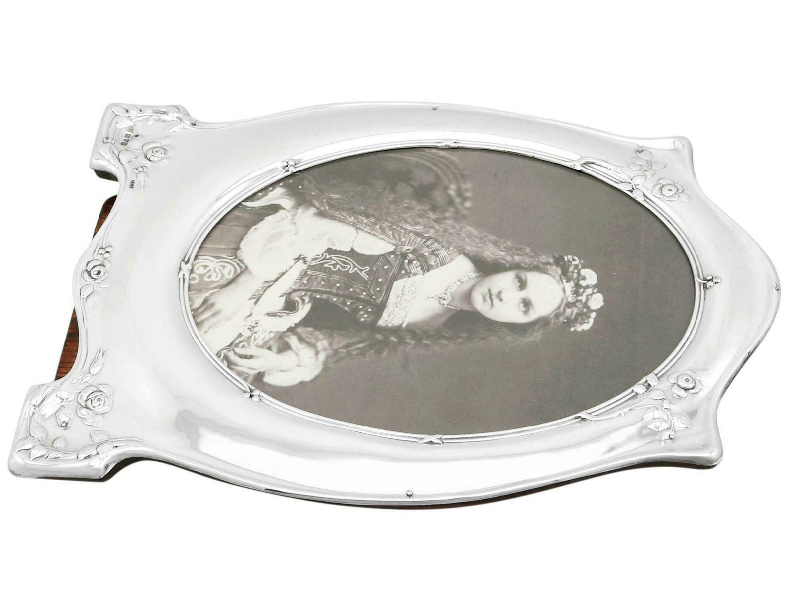 Antique 1910 Sterling Silver Photograph Frame By W J Myatt & Co photo vinterior