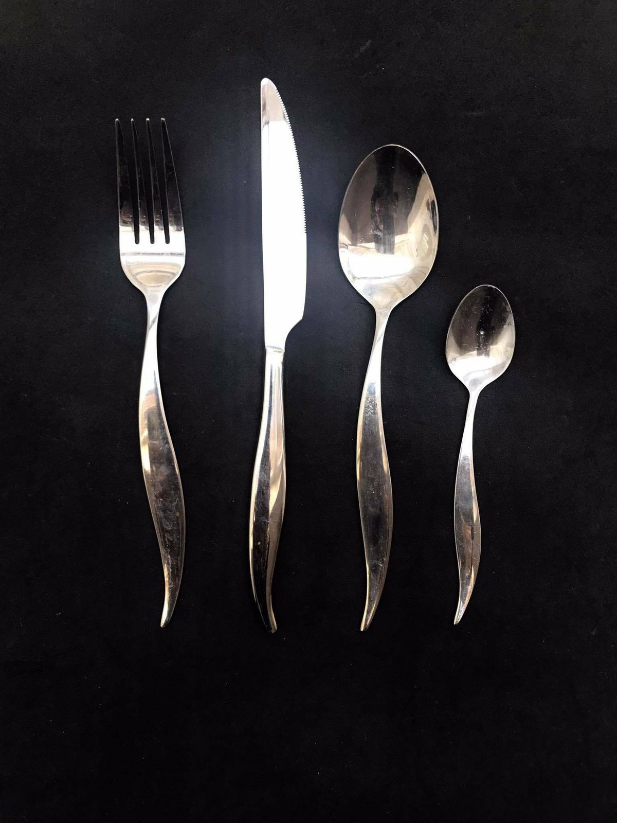 Set 24 Flatware Twist Cutlery Twisted Forged Brutalist Decor Medieval Viking Postmodern Flatware Handmade 6 People Couple Gift Wedding
