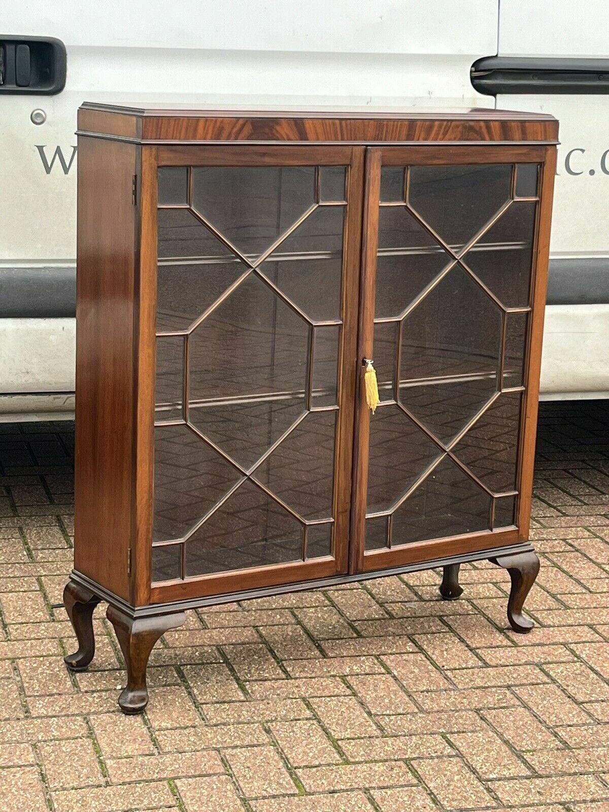 Mahogany Bookcase With Adjustable Shelves photo for sale