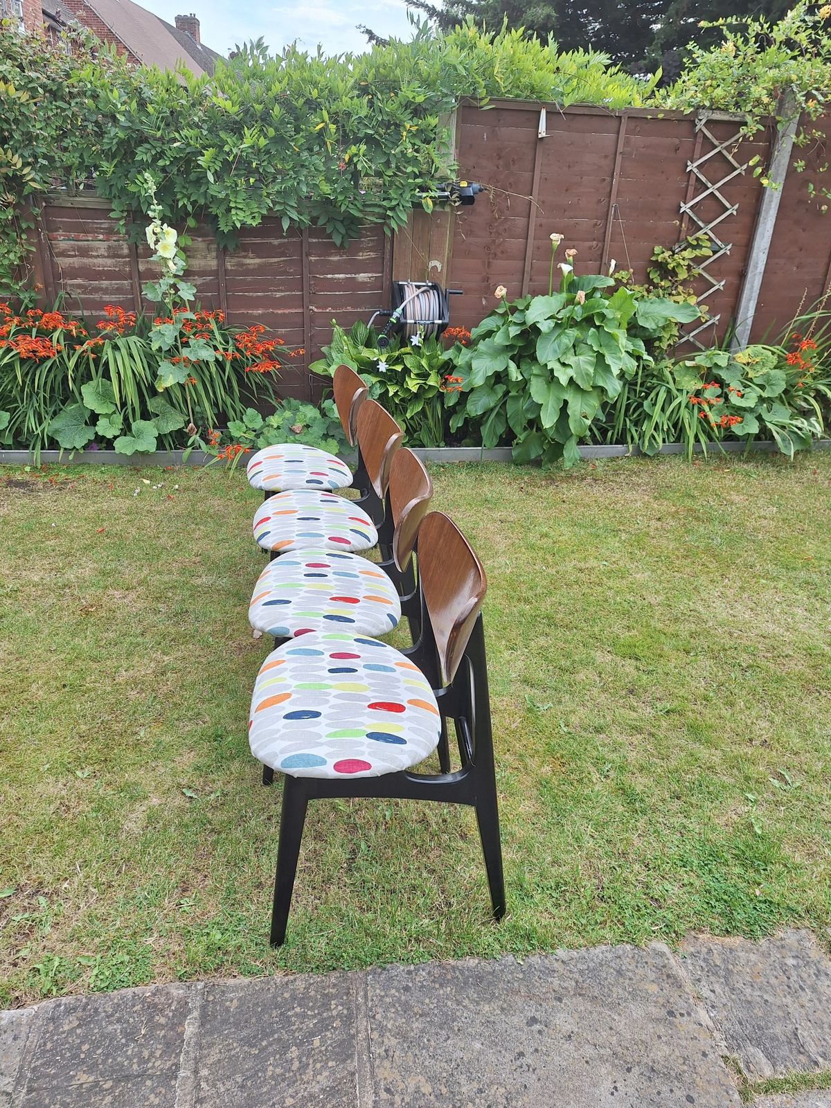 G Plan "Helicopter" Dining Table And 4 Butterfly Back Dining Chairs