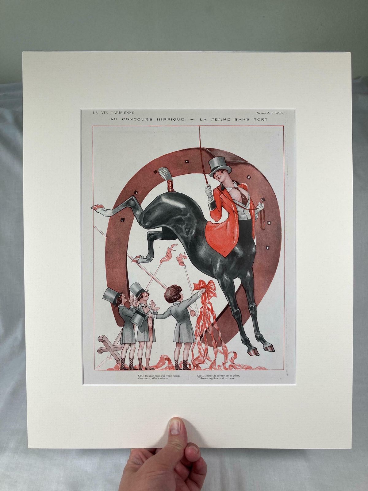 photo for sale Original Antique 1920s Lithograph From La Vie Parisienne   Vintage French Art Print