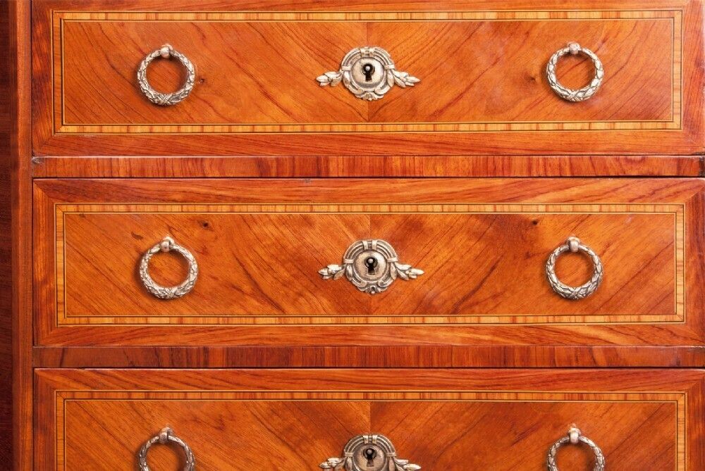 Furniture Nicely Proportioned French Semainier Chest Of Drawers photo