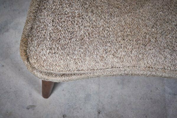 photo furniture Danish Modern Wool And Teak Lounge Chair, 1960s