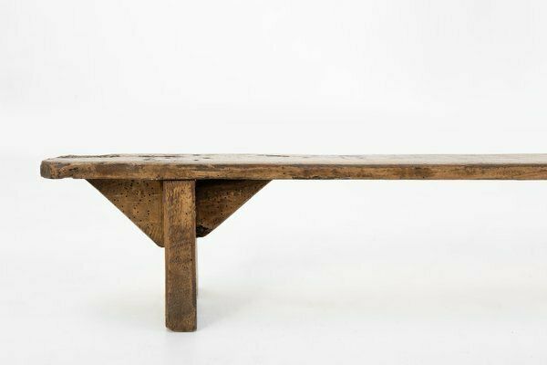 Decorative Wooden Low Bench, France, 1850s photo Furniture