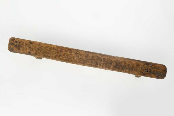 photo furniture Decorative Wooden Low Bench, France, 1850s