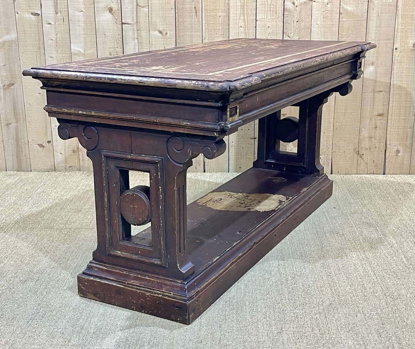 Console From The End Of The 19th Century In Painted Wood photo for sale