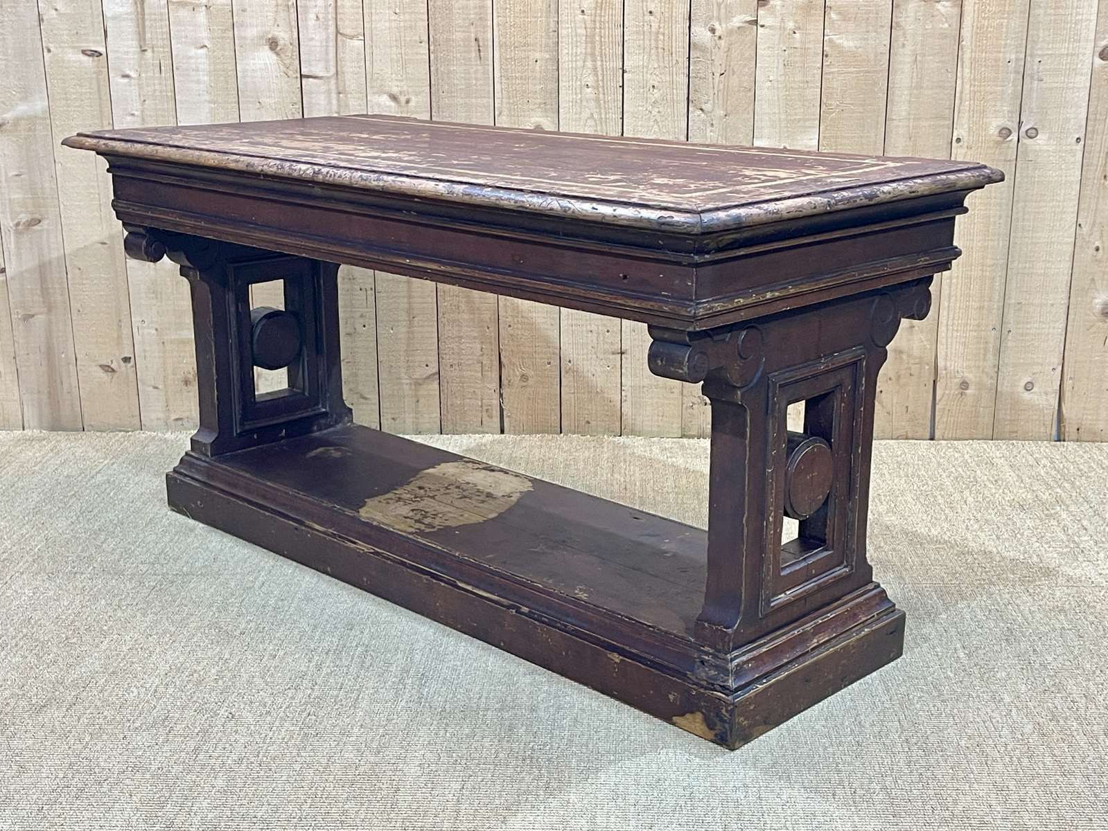 2380.0 Console From The End Of The 19th Century In Painted Wood photo