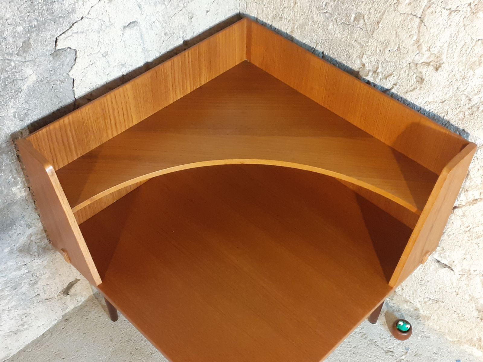 Corner Table In Teak By Ekornes, Scandinavian Mid Century 1960s photo 480.0
