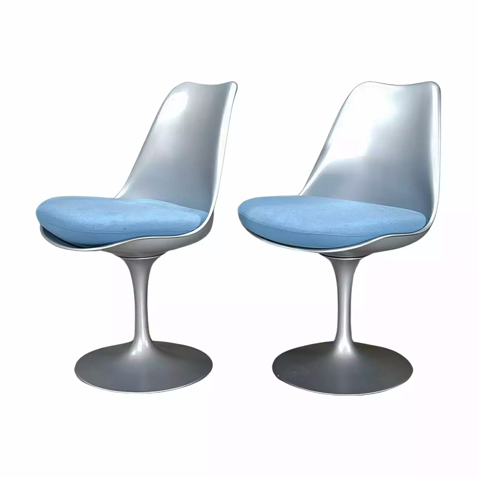 Blue Knoll Tulip Chair By Saarinen, Set Of Two photo furniture
