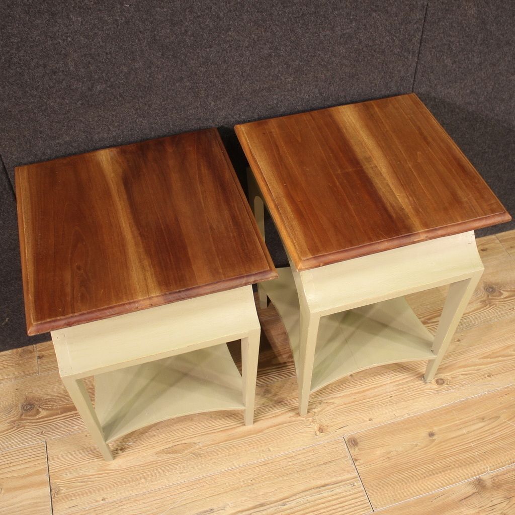 Pair Of 80's Design Bedside Tables photo vinterior