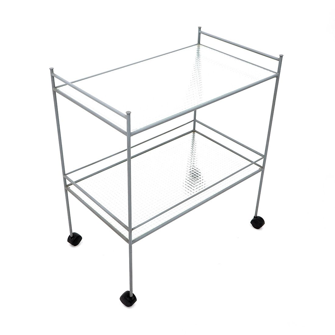 Metal And Glass Service Trolley, 1980s photo vinterior