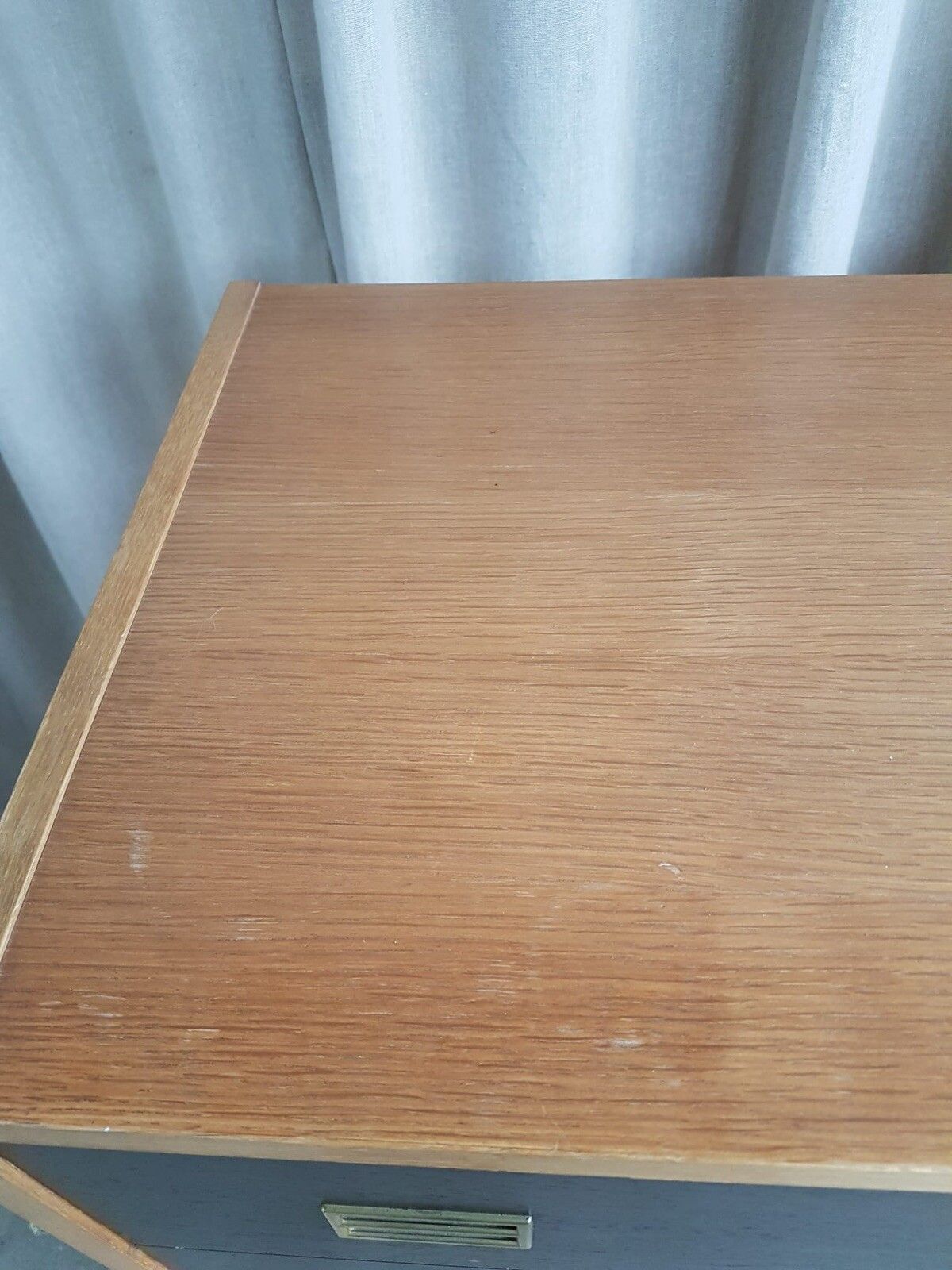 Furniture Vtg Mid Century Danish Domino Mobler Scandi Tallboy Chest Of Drawers Retro R613 photo