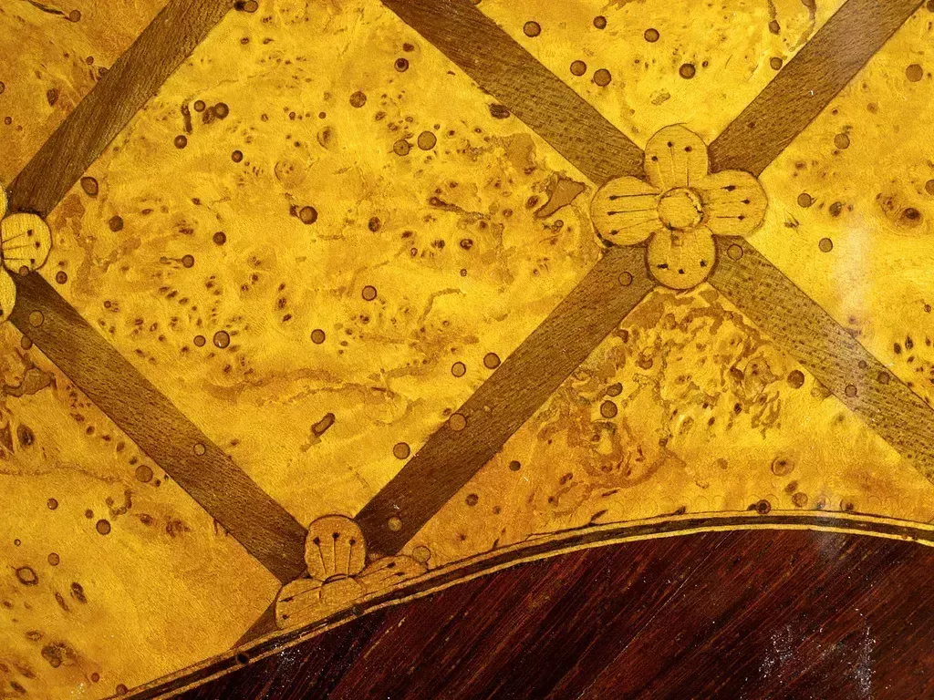 Furniture Karelian Birch, Amaranth, Marquetry, Guilded Bronz Secretarie photo