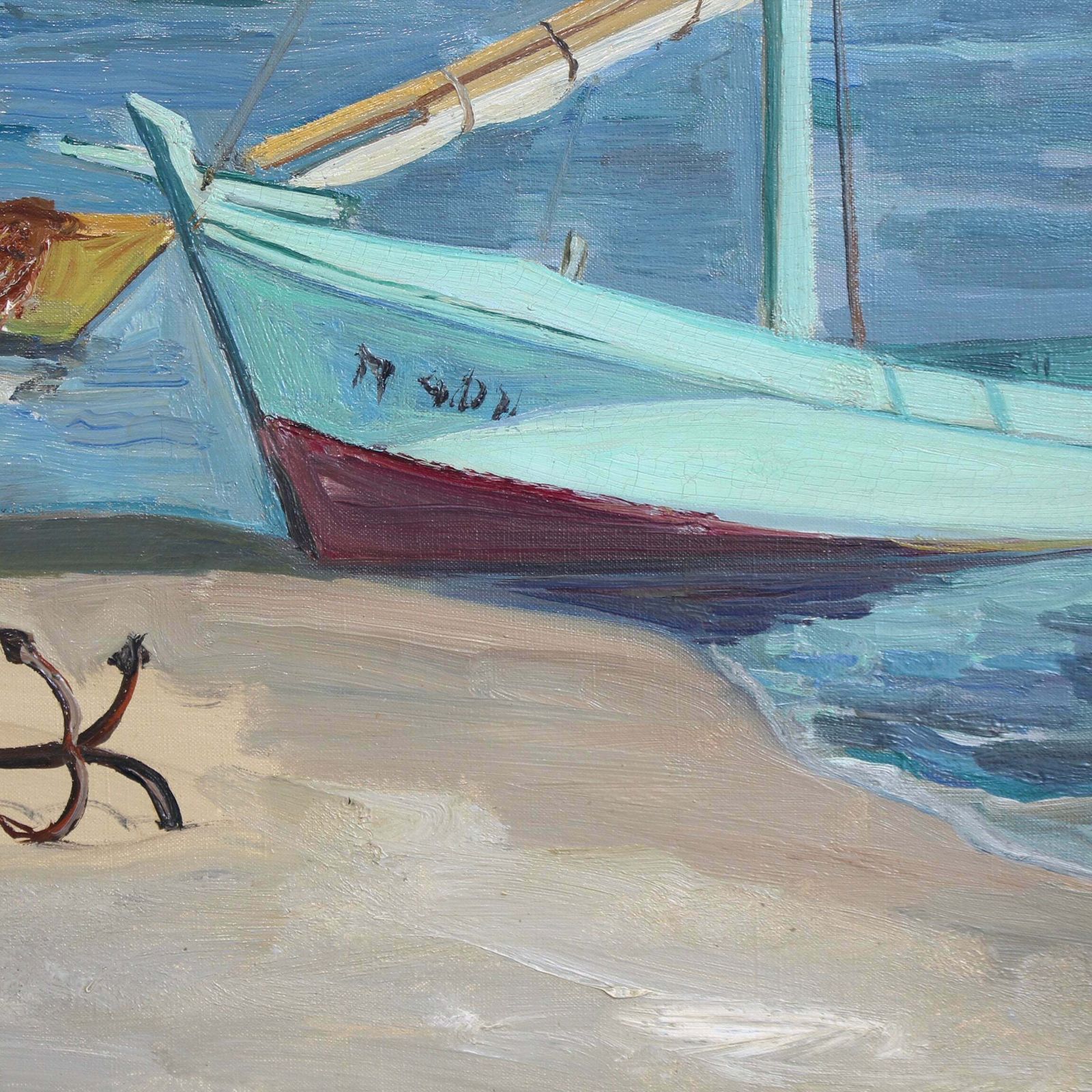photo furniture 'The Mouth Of The Little Rhone' By Yves Brayer (Circa 1960s)