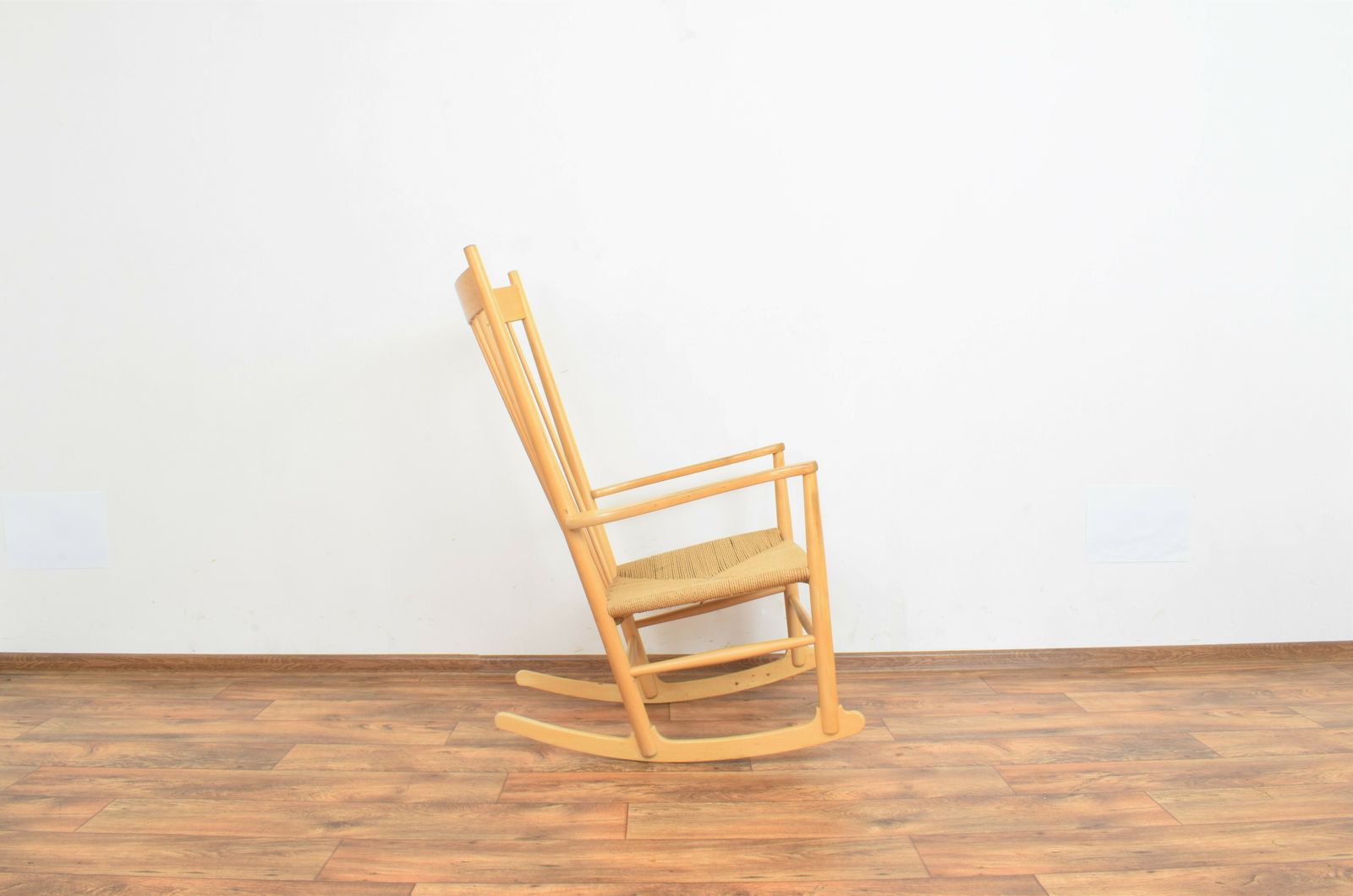 Mid Century Rocking Chair By Hans Wegner For Frederica, 1970s. photo for sale