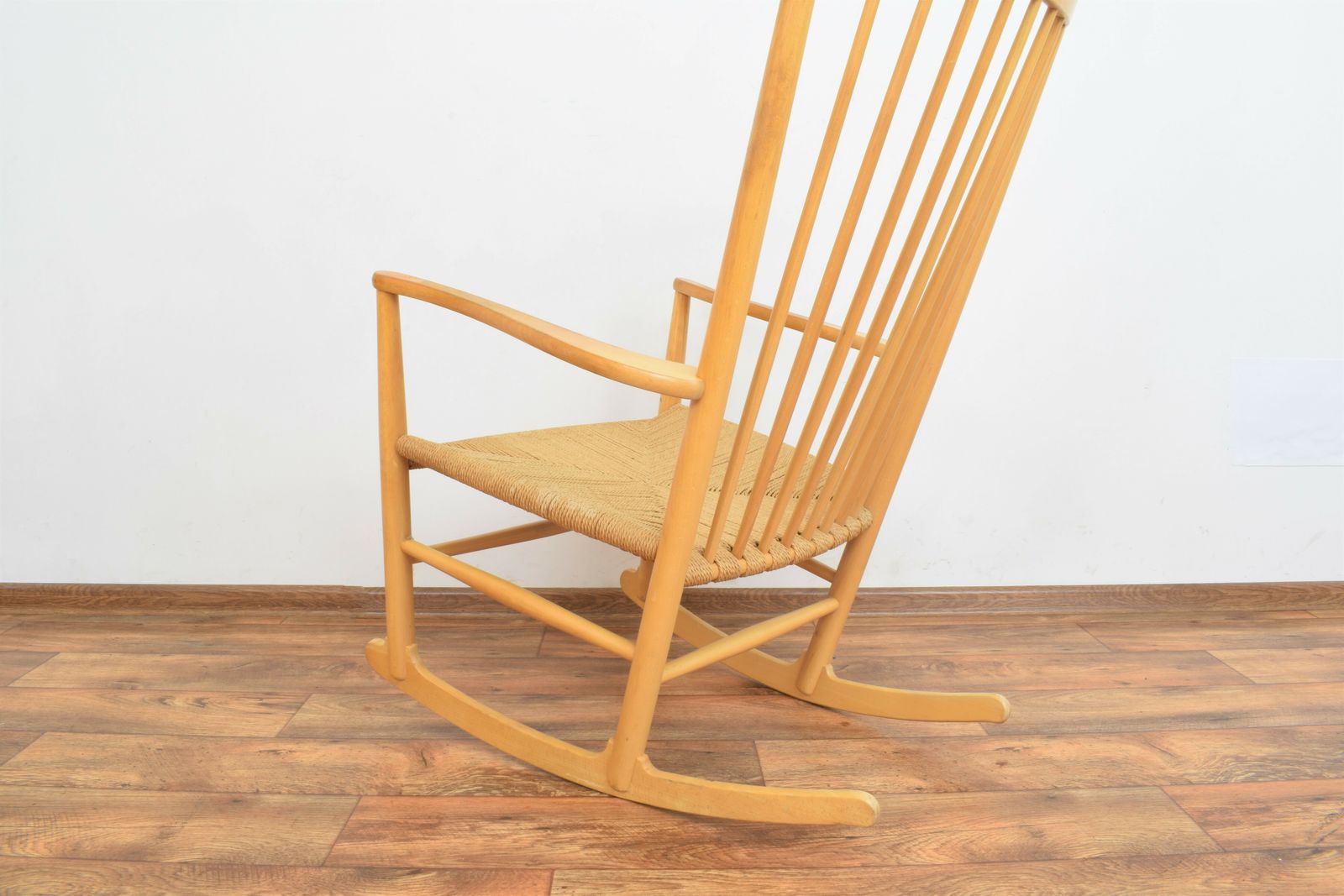 Mid Century Rocking Chair By Hans Wegner For Frederica, 1970s. photo vintage