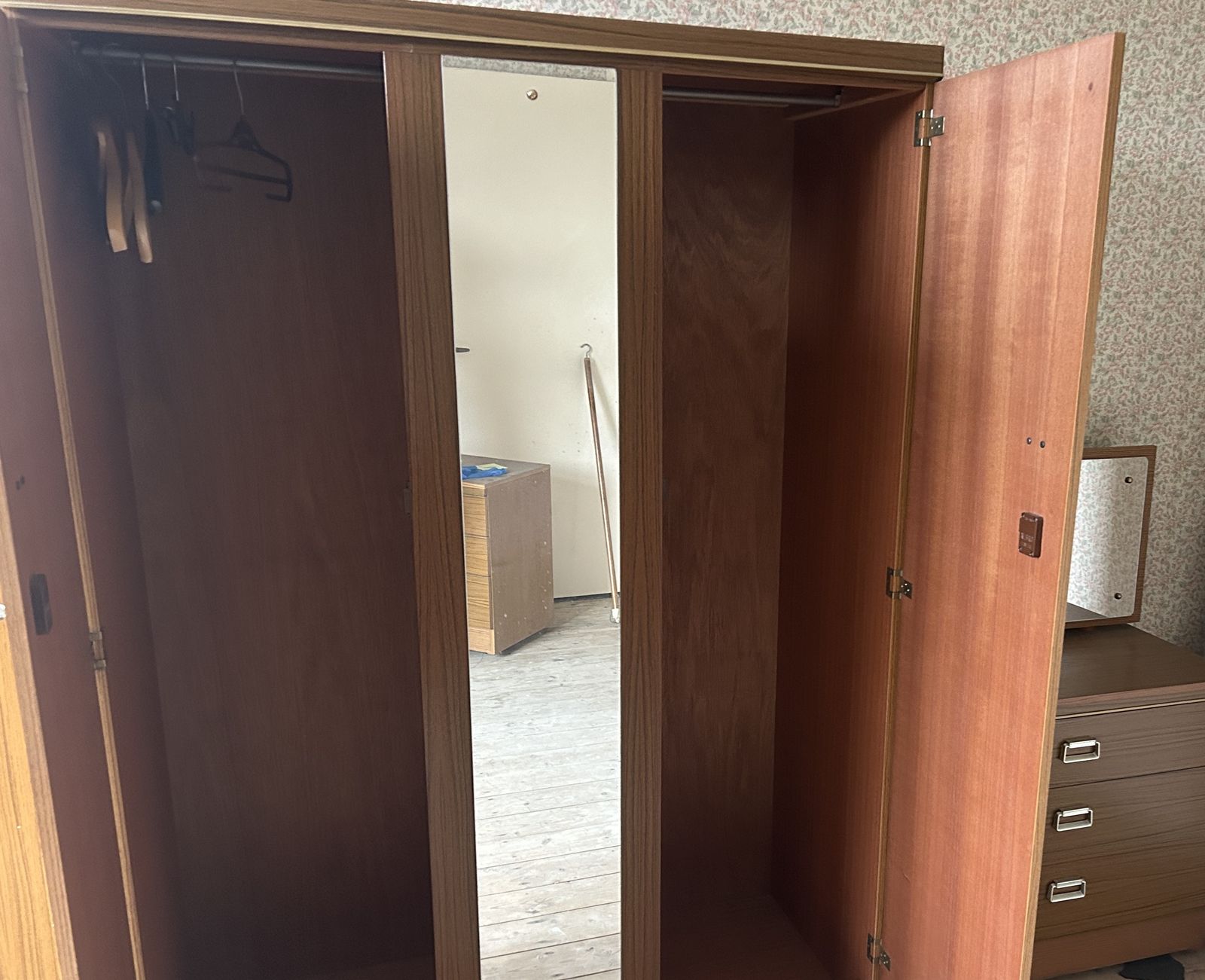 Mid Century Modern Wardrobe And Chest Drawers photo Furniture