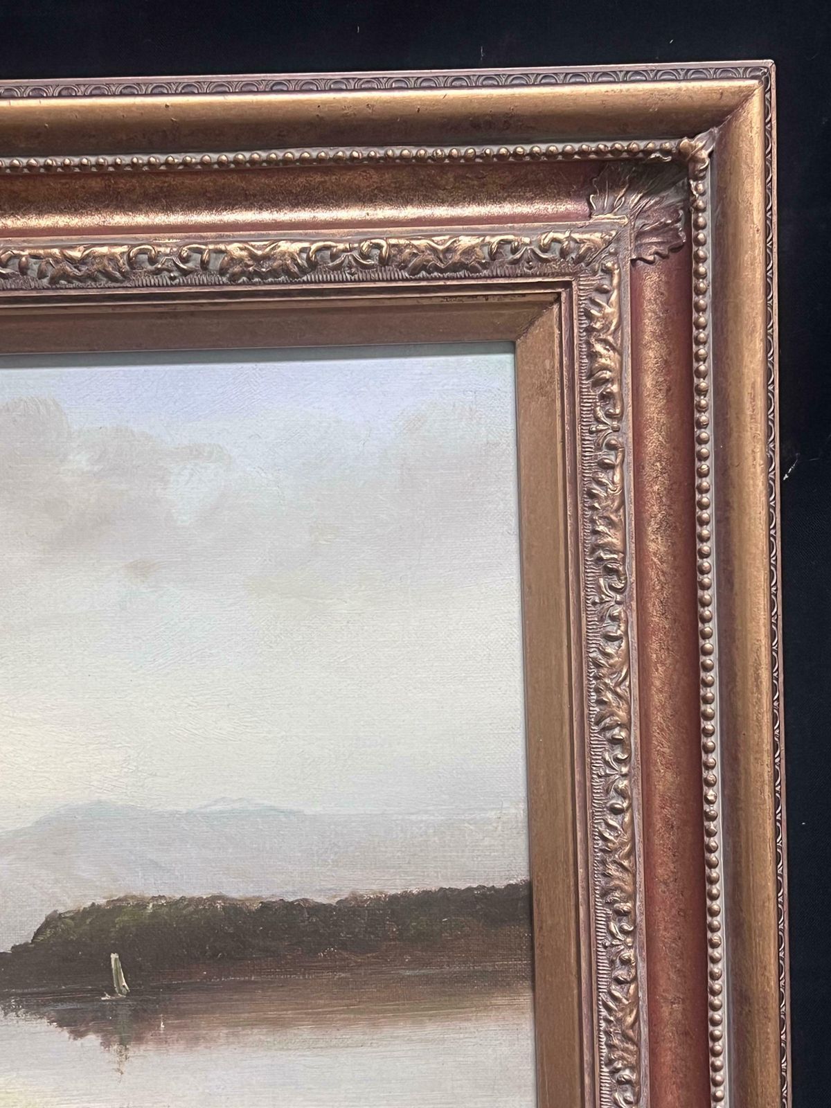 Arthur Grahamantique English Signed Oil Painting 1902 Tranquil Derwentwater Lake District19th Century photo buy