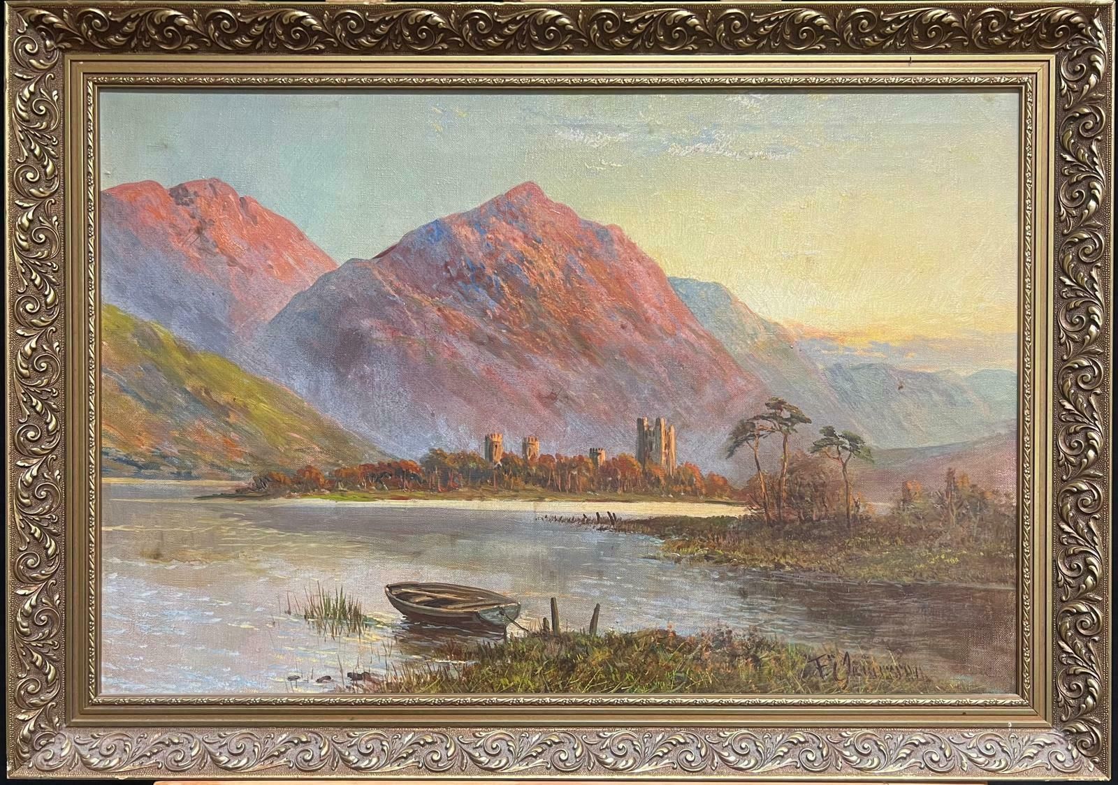 F. E. Jamiesonmajestic View Of Kilchurn Castle At Dusk Overlooking The Waters Of Loch Awe 1920's photo furniture