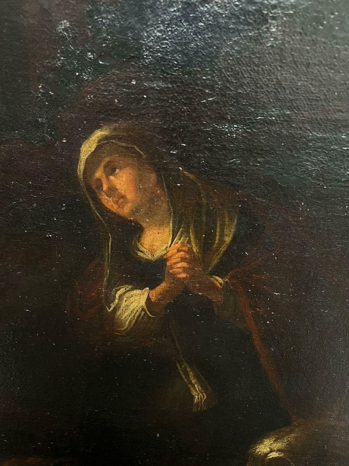 17th Century Italian School17th Century Large Italian Old Master Oil Christ And The Penitent Canaanite 17th Century photo buy