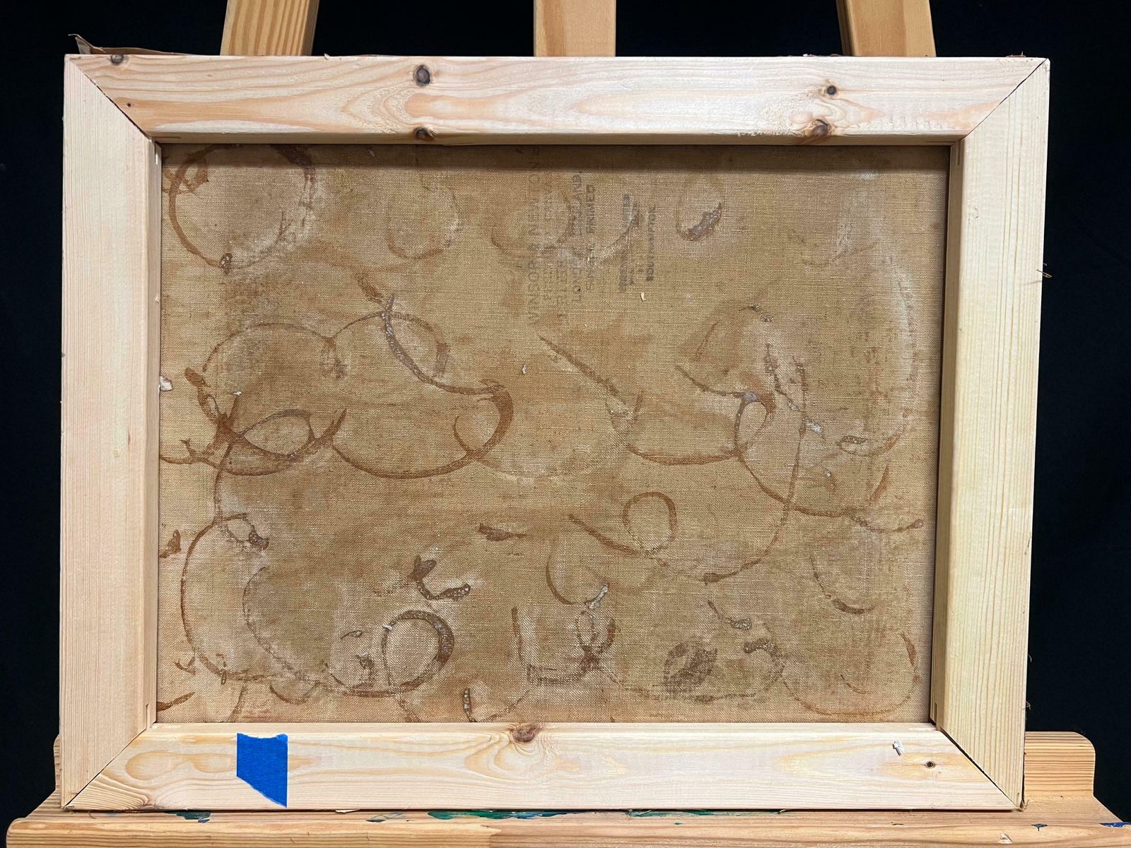 photo furniture French School1930's French Post Impressionist Oil Still Life Fruit & Portrait Of Van Gogh1930's