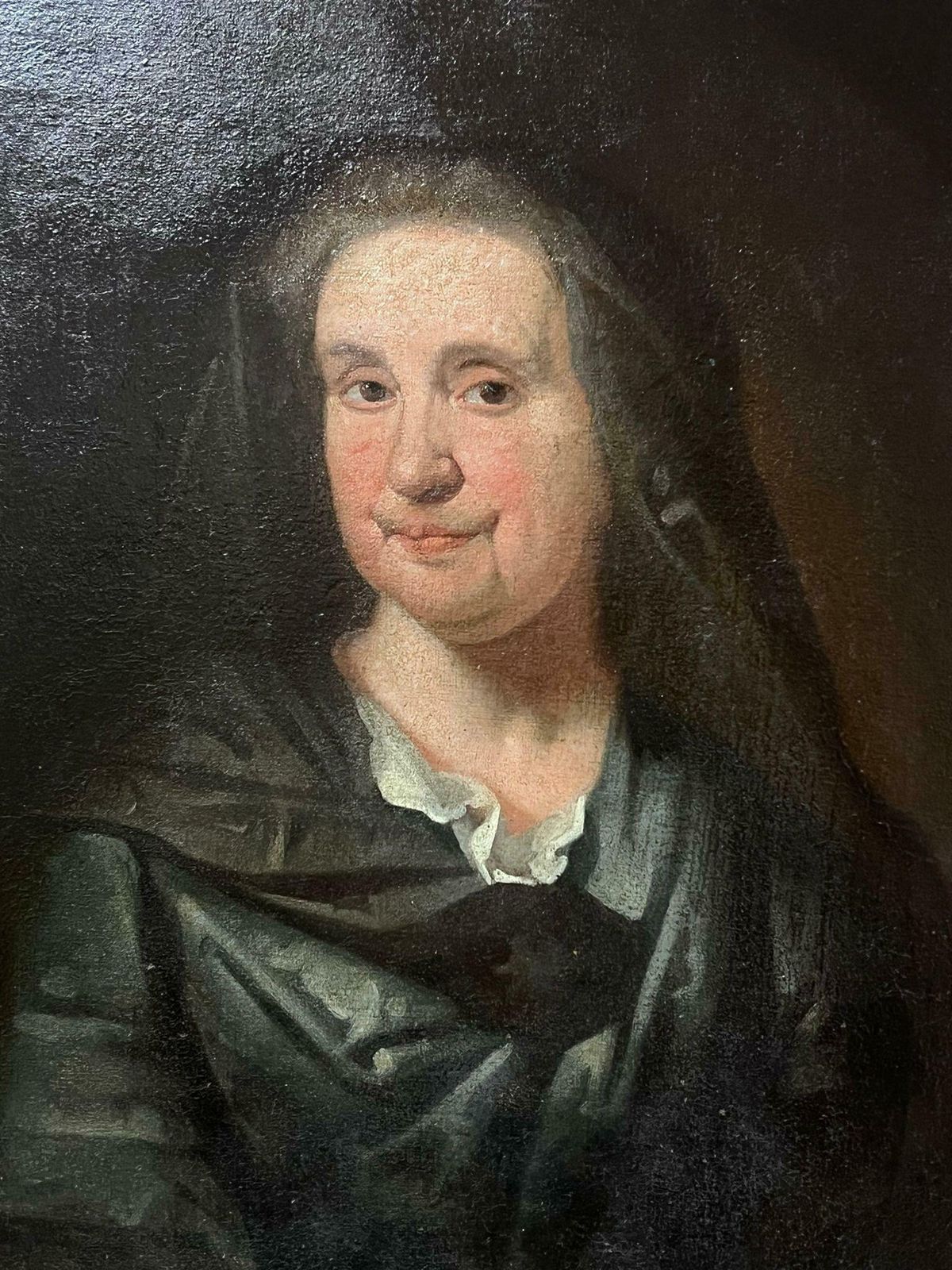 English 18th Century Large 18th Century English Old Master Oil Painting Portrait Of Lady On Canvas photo 1534.0