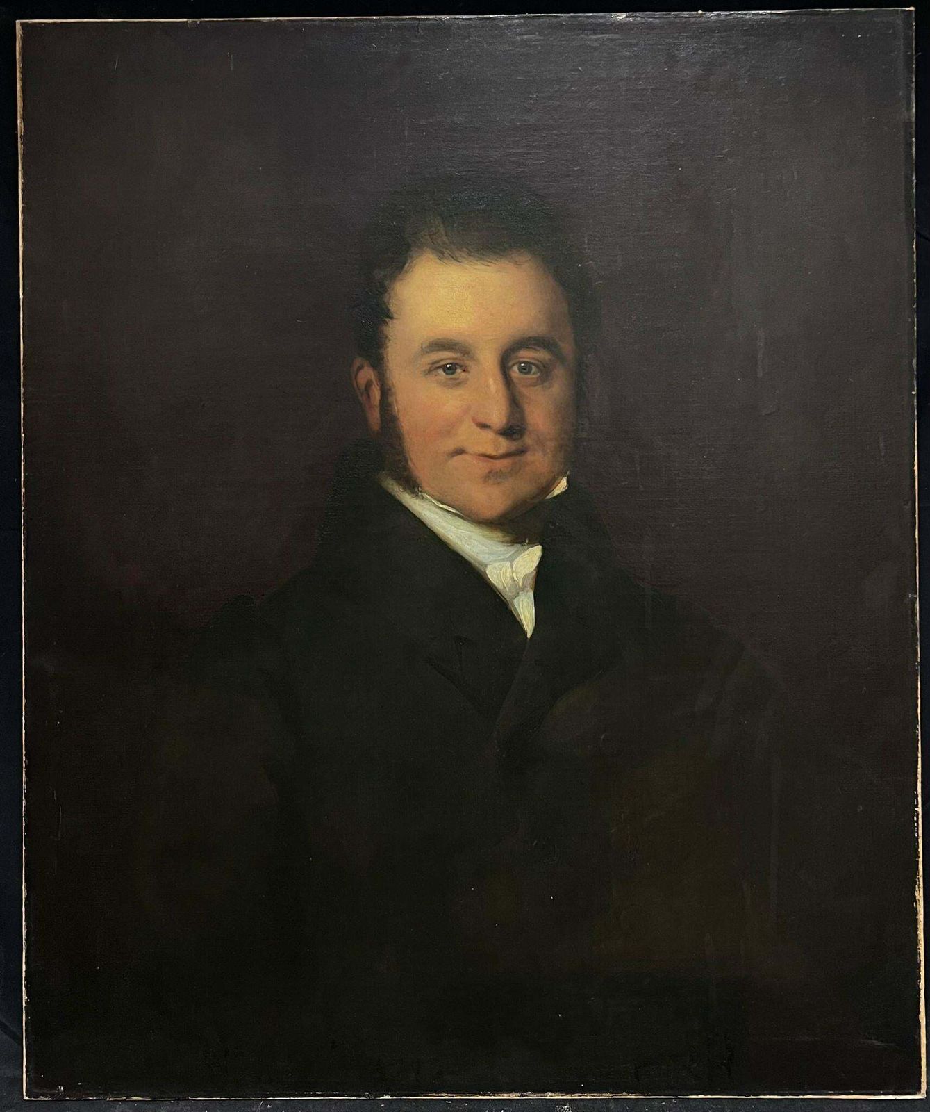 British School1830's British Oil Painting Large Portrait Of A Distinguished Gentleman19th Century photo furniture