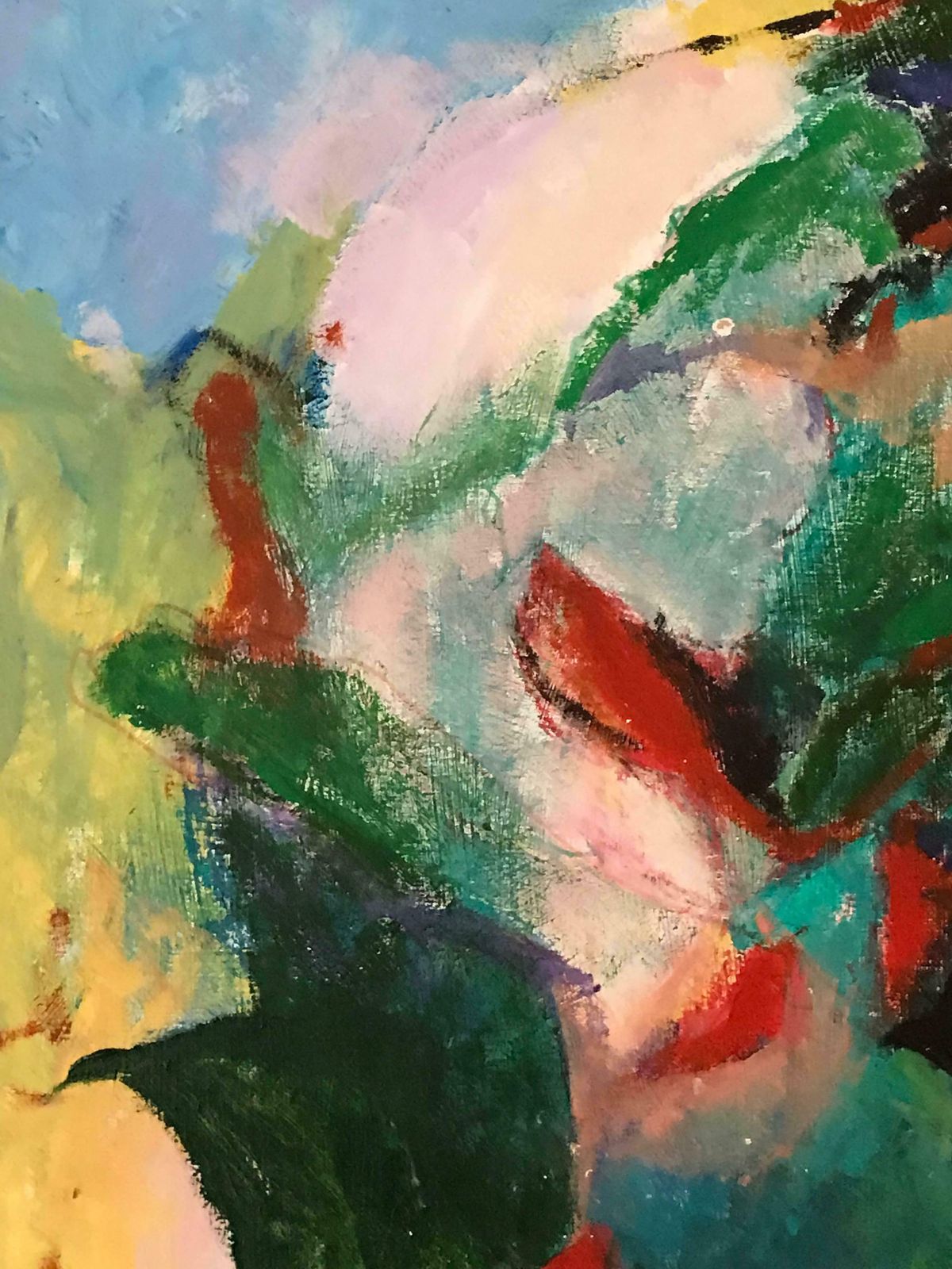 photo furniture Armand Rottenberglarge French Expressionist Abstract Oil Paintingc.1980’s