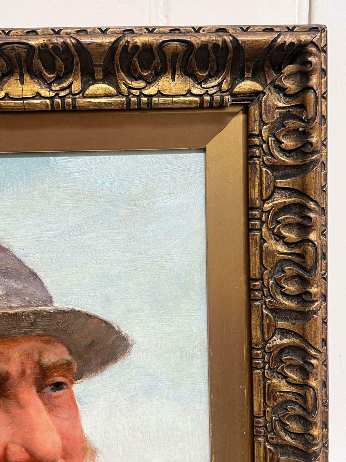 David W. Haddonthe Cornish Fisherman Antique English Signed Oil Painting Portrait Of Sea Man photo vinterior