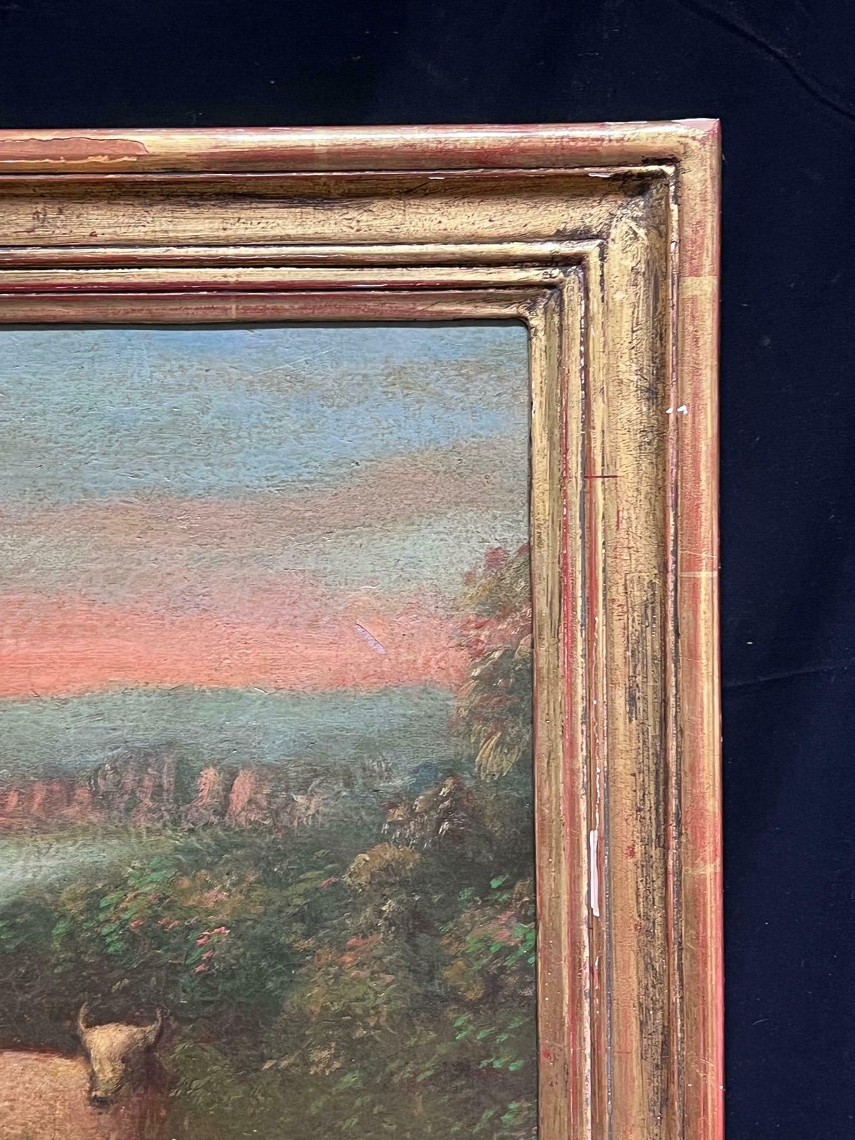 photo furniture Dutch 18th Centuryromantic Light 18th Century Dutch Oil Pastoral Scene Bergers Cattle By River18th Century